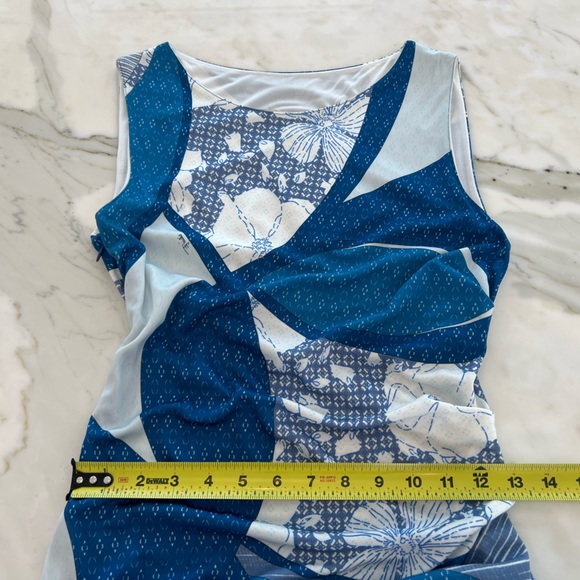 EMILIO PUCCI BLUE PRINTED DRESS MODEL 32RL83 SIZE IT 44 / US 10 NWTS! - Picture 8 of 15